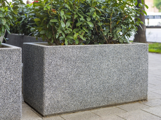 Leier beton virágtartó láda (50x50x50) RENDELÉSRE
