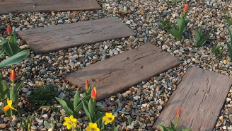 Semmelrock Bradstone Talpfa Elem természetes hatással 4 cm vastagságban. Antik barna RENDELÉSRE