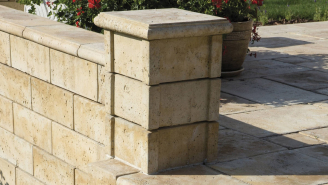 Semmelrock Bradstone Travero falrendszer normálkő 15 cm vastagságban. Homokkő, melírozott RENDELÉSRE