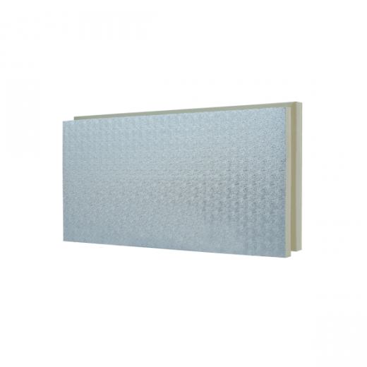 InnoPan PIR ALU/THERM F hőszigetelő panel - lépcsős - 1200x600x80 mm RENDELÉSRE