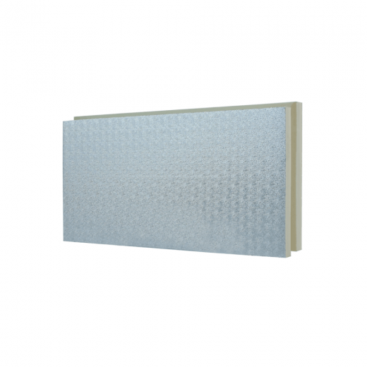 InnoPan PIR ALU/THERM F hőszigetelő panel - lépcsős - 1200x600x120 mm RENDELÉSRE